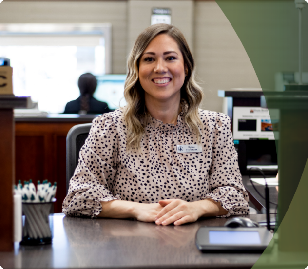 Personal Banking Teller Smiling