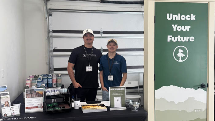 parade-of homes-employees parade of homes state bank employees working at a booth